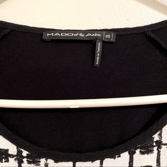 MADO et les Autres 3/4 sleeve black and white - Picture 3 of 8